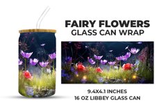 Fairy Flowers Glass Can Wrap Product Image 1