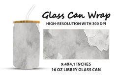 Cracked Wall Glass Can Wrap Product Image 1