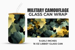 Military Camouflage Glass Can Wrap Product Image 1