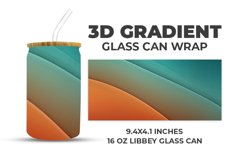 3D Gradient Glass Can Wrap Product Image 1