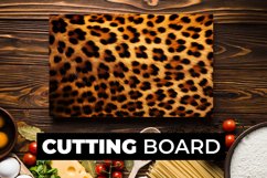Leopard Pattern Cutting Board Sublimation Product Image 1