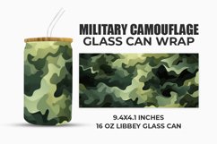Military Camouflage Glass Can Wrap Product Image 1