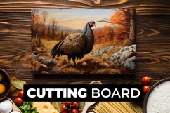 Turkey Cutting Board Sublimation Product Image 1