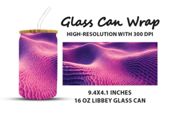 Purple Abstract Glass Can Wrap Product Image 1