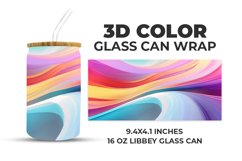 3D Color Glass Can Wrap Product Image 1
