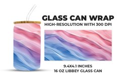 Colorful Waves Glass Can Wrap Product Image 1