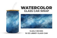 Watercolor Glass Can Wrap Product Image 1