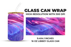 Red And Blue Glass Can Wrap Product Image 1
