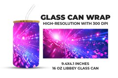 Pink And Purple Glass Can Wrap Product Image 1