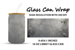 Gray Texture Wall Glass Can Wrap Product Image 1
