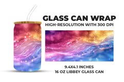 Neon Lights Glass Can Wrap Product Image 1
