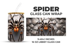 Spider Glass Can Wrap Product Image 1