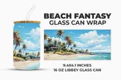 Beach Fantasy Glass Can Wrap Product Image 1
