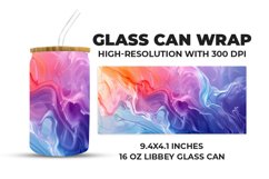 Colorful Liquid Glass Can Wrap Product Image 1
