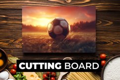 Football Cutting Board Sublimation Product Image 1