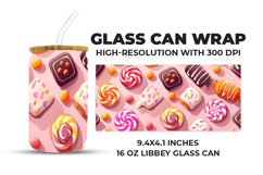 Colorful Candy Glass Can Wrap Product Image 1