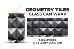 Geometry Tiles Glass Can Wrap Product Image 1