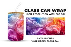 Colorful Silk Glass Can Wrap Product Image 1