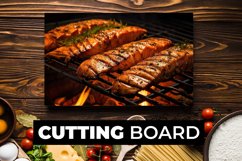 Grilled Fish Cutting Board sublimation Product Image 1