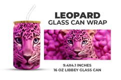 Leopard Glass Can Wrap Product Image 1