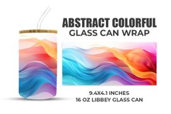 Abstract Colorful Glass Can Wrap Product Image 1