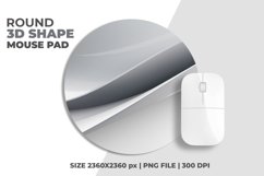 3D Shape Round Mouse Pad Product Image 1