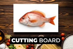 Raw Fish Cutting Board sublimation Product Image 1