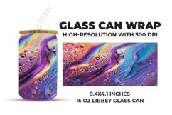 Colorful Liquid Glass Can Wrap Product Image 1