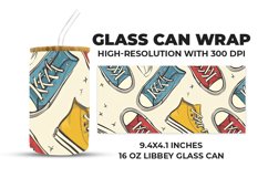 Sneakers Glass Can Wrap Product Image 1