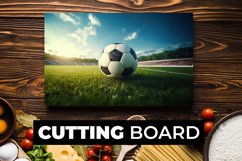 Football Cutting Board Sublimation Product Image 1