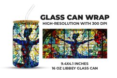 Dancing Girl Glass Can Wrap Product Image 1