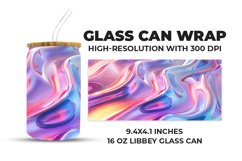 Colorful Abstract Glass Can Wrap Product Image 1