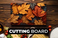 Leaves Cutting Board Sublimation Product Image 1