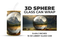 3D Sphere Glass Can Wrap Product Image 1