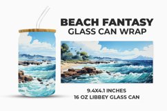 Beach Fantasy Glass Can Wrap Product Image 1