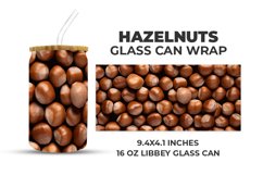 Hazelnuts Glass Can Wrap Product Image 1