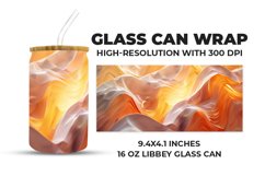 3D Abstract Glass Can Wrap Product Image 1