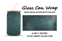 Blue Texture Wall Glass Can Wrap Product Image 1