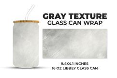 Gray Texture Glass Can Wrap Product Image 1