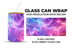 Neon Lights Glass Can Wrap Product Image 1