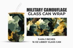 Military Camouflage Glass Can Wrap Product Image 1