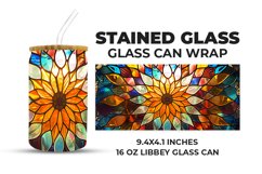 Mandala Stained Glass Glass Can Wrap Product Image 1