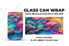 Colorful Liquid Glass Can Wrap Product Image 1