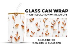 Dead Leaves Glass Can Wrap Product Image 1