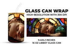 Cute Baby Glass Can Wrap Product Image 1