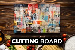 Old Newspaper Cutting Board Sublimation Product Image 1