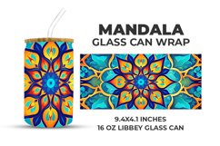Mandala Glass Can Wrap Product Image 1