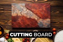 Marble Texture Cutting Board Sublimation Product Image 1