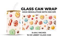 Colorful Candy Glass Can Wrap Product Image 1