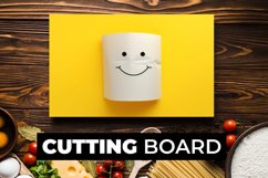 Smiley Cutting Board Sublimation Product Image 1